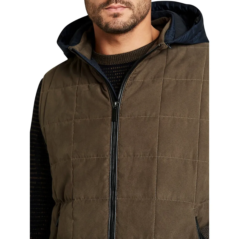 Quilted Hooded Vest