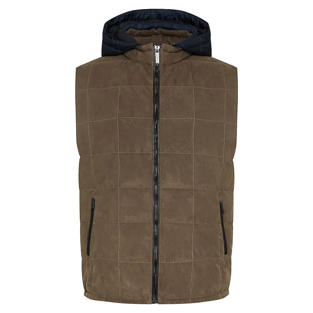 Quilted Hooded Vest