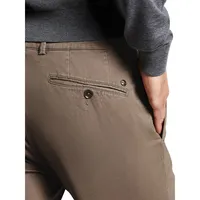 Stretch-Cotton Flat-Front Chinos