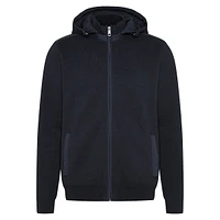 Full-Zip Knit With Removable Hood
