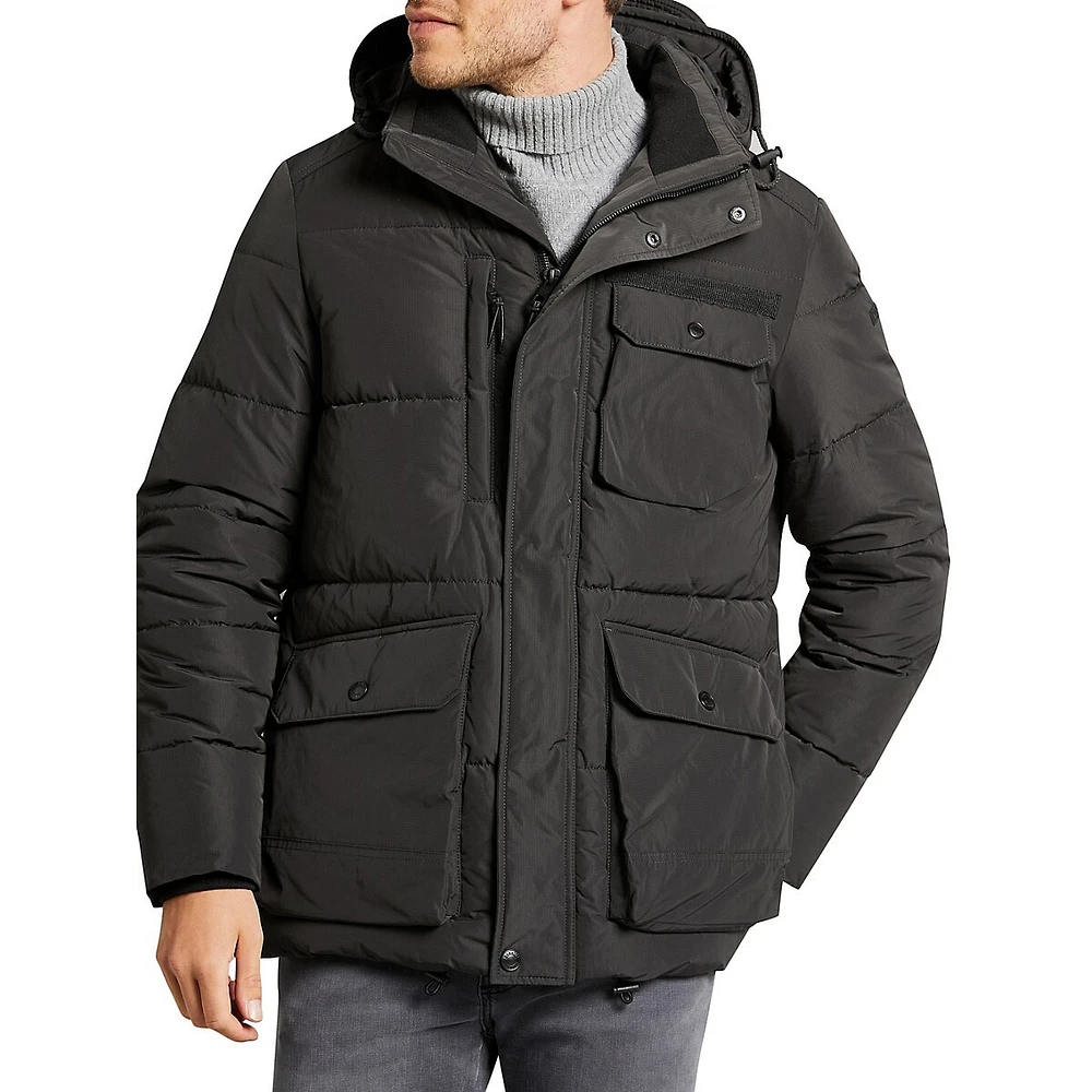 Quilted Water-Resistant Ripstop Parka