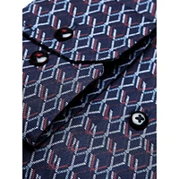 Graphic Twill Button-Under Collar Shirt