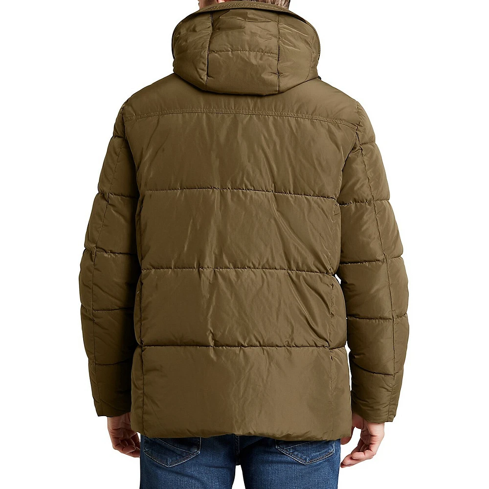 Quilted Water-Resistant Ripstop Parka