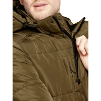 Quilted Water-Resistant Ripstop Parka