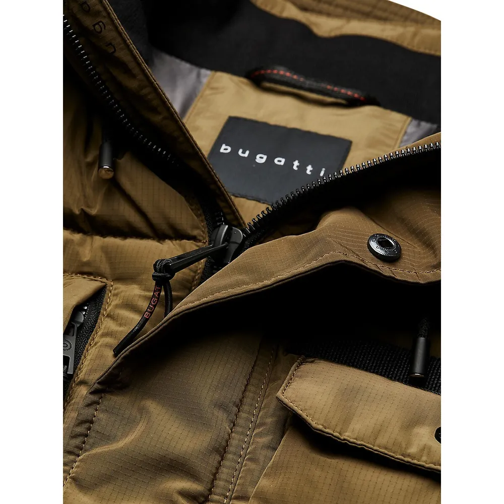 Quilted Water-Resistant Ripstop Parka