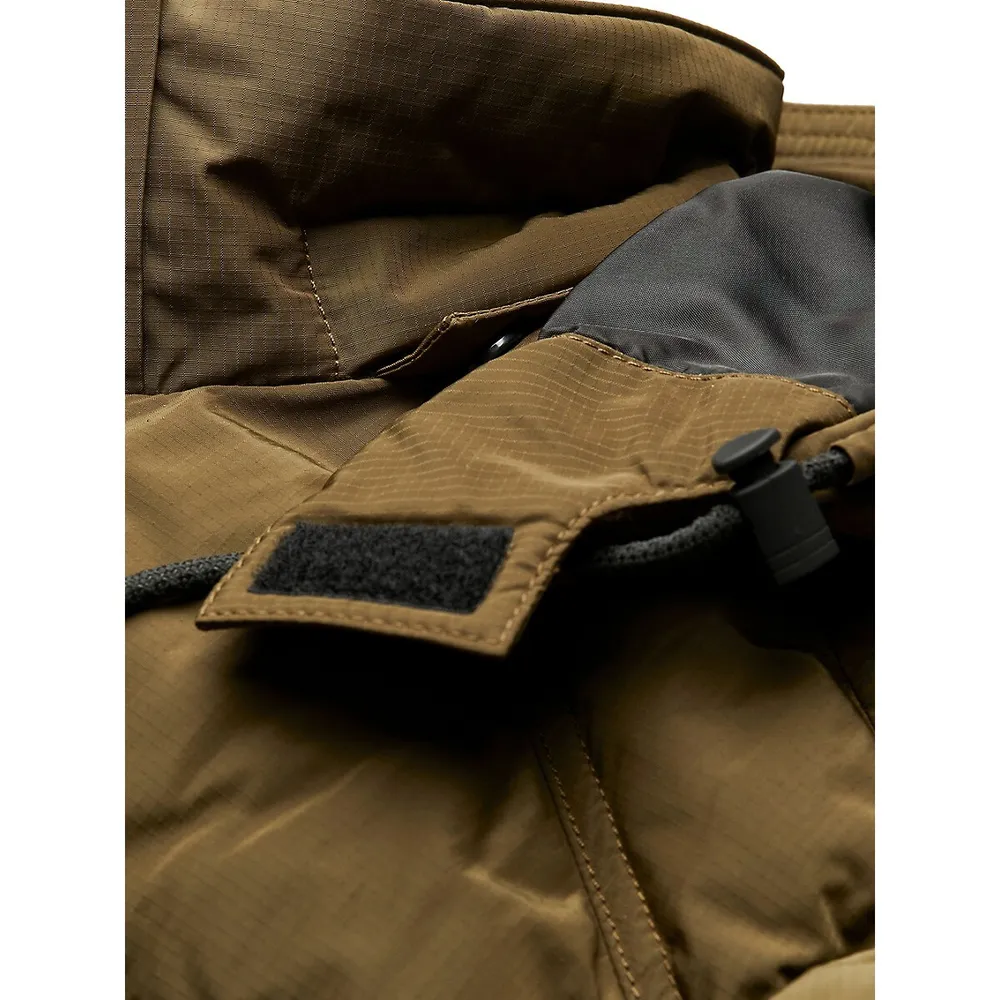 Quilted Water-Resistant Ripstop Parka