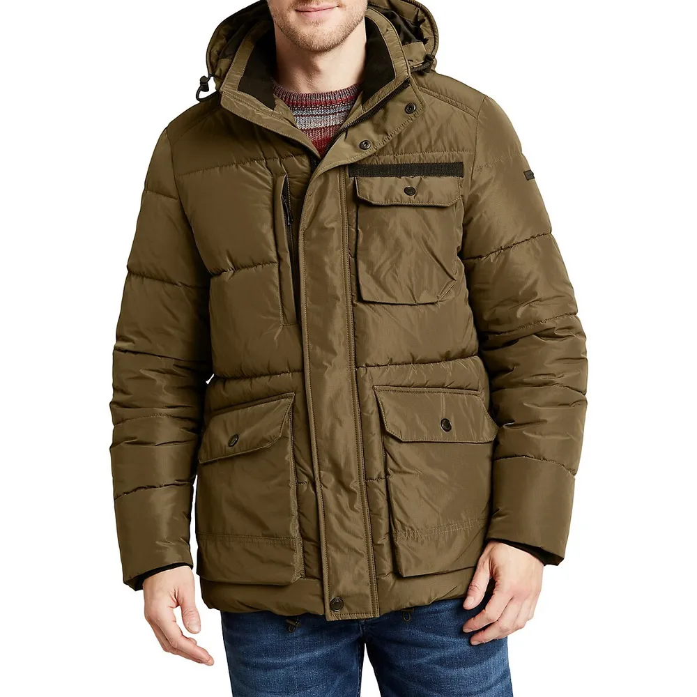 Quilted Water-Resistant Ripstop Parka