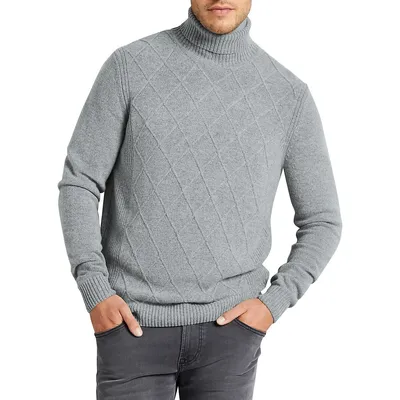 Mohair-blend Mock Turtleneck Sweater