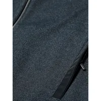 Textured Knit Track Jacket