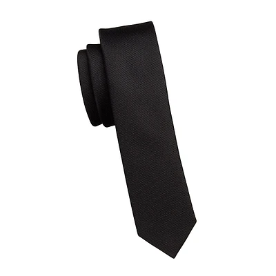 Classic-Cut Solid Slim Tie