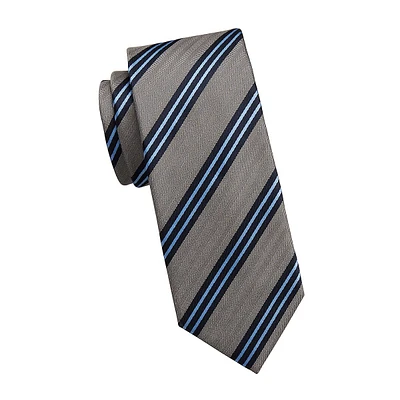 Classic-Cut Striped Tie