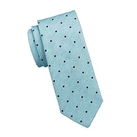 Classic-Cut Dotted Tie
