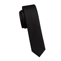 Classic-Cut Textured Slim Tie