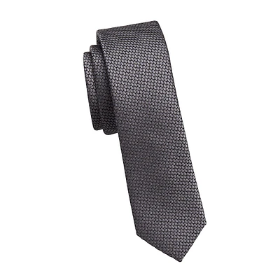 Classic-Cut Textured Slim Tie