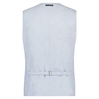 Textured & Print-Lined Vest