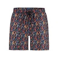 Surfboard-Print Swim Shorts