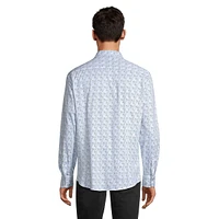 Fred's Threads Structured Bubble Modern-Fit Shirt