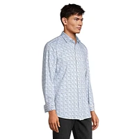 Fred's Threads Structured Bubble Modern-Fit Shirt