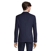 Slim-Fit Stretch Striped Suit Jacket