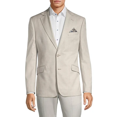 Modern-Classic Fit Textured Suit Jacket