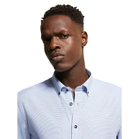 Easy-Care Textured Dress Shirt