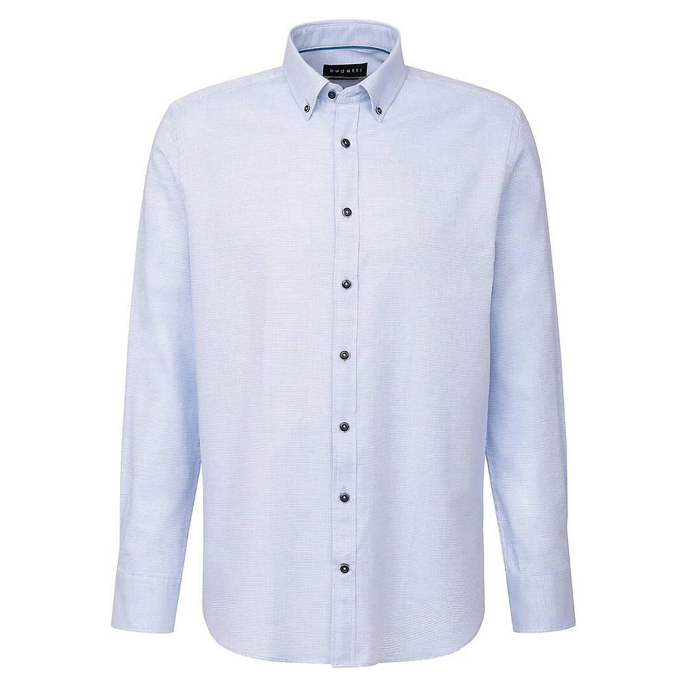 Easy-Care Textured Dress Shirt