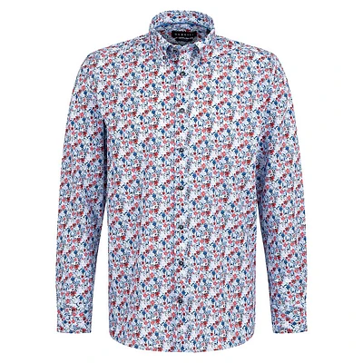 Floral Easy-Care Cotton Poplin Shirt