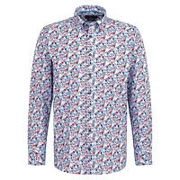 Floral Easy-Care Cotton Poplin Shirt