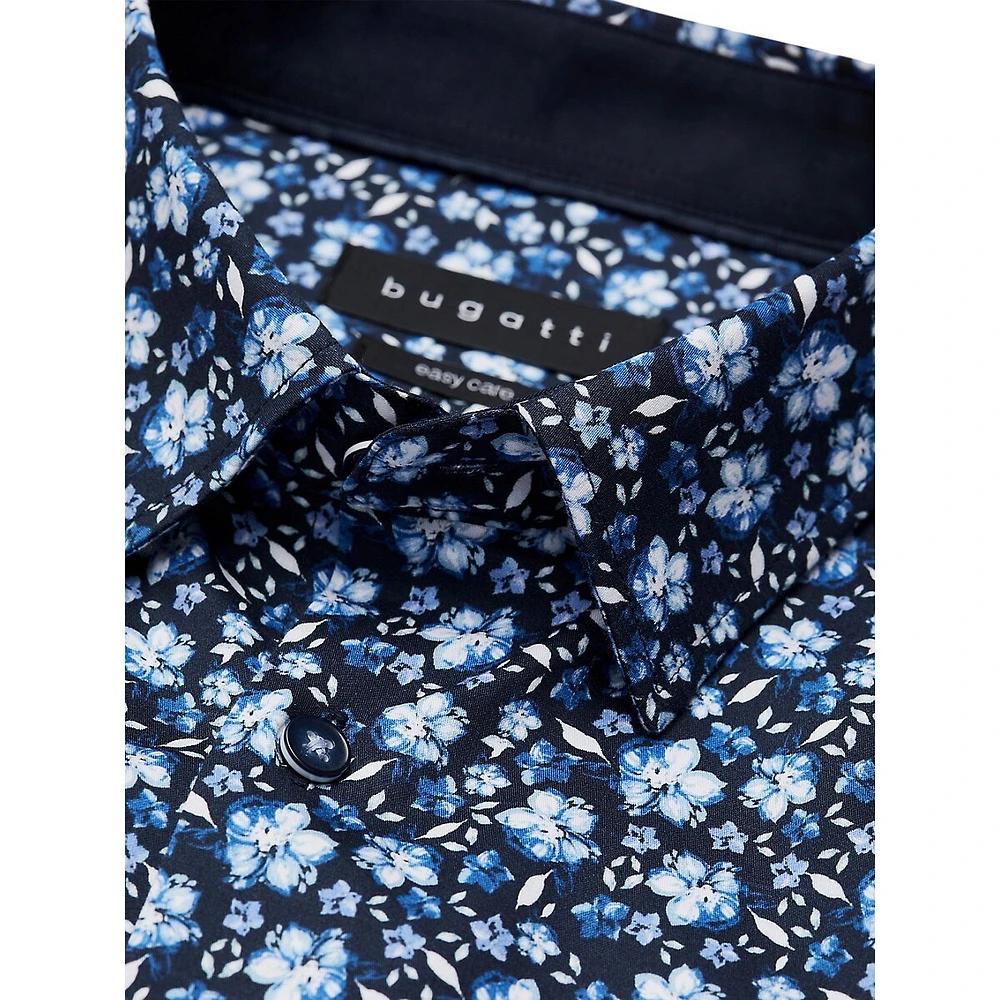 Floral Easy-Care Dress Shirt