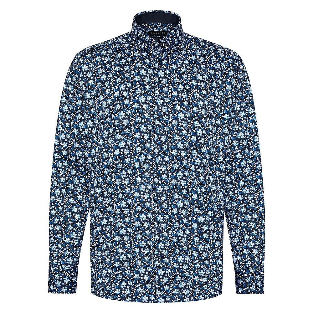 Floral Easy-Care Dress Shirt