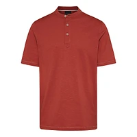 Short-Sleeve Cotton Henley