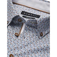 Printed Easy-Care Cotton Twill Shirt