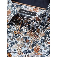 Floral Easy-Care Cotton Twill Shirt