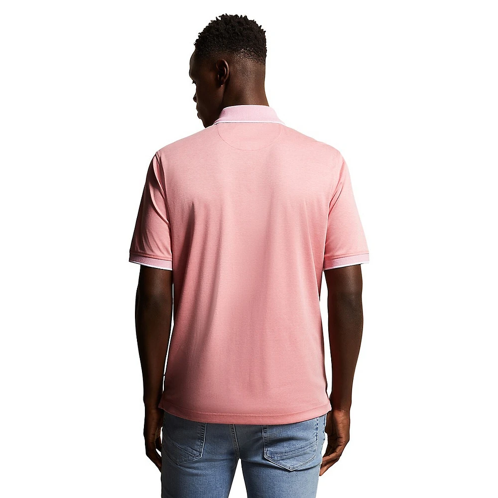 Contrast Ringer Pocket Polo Shirt