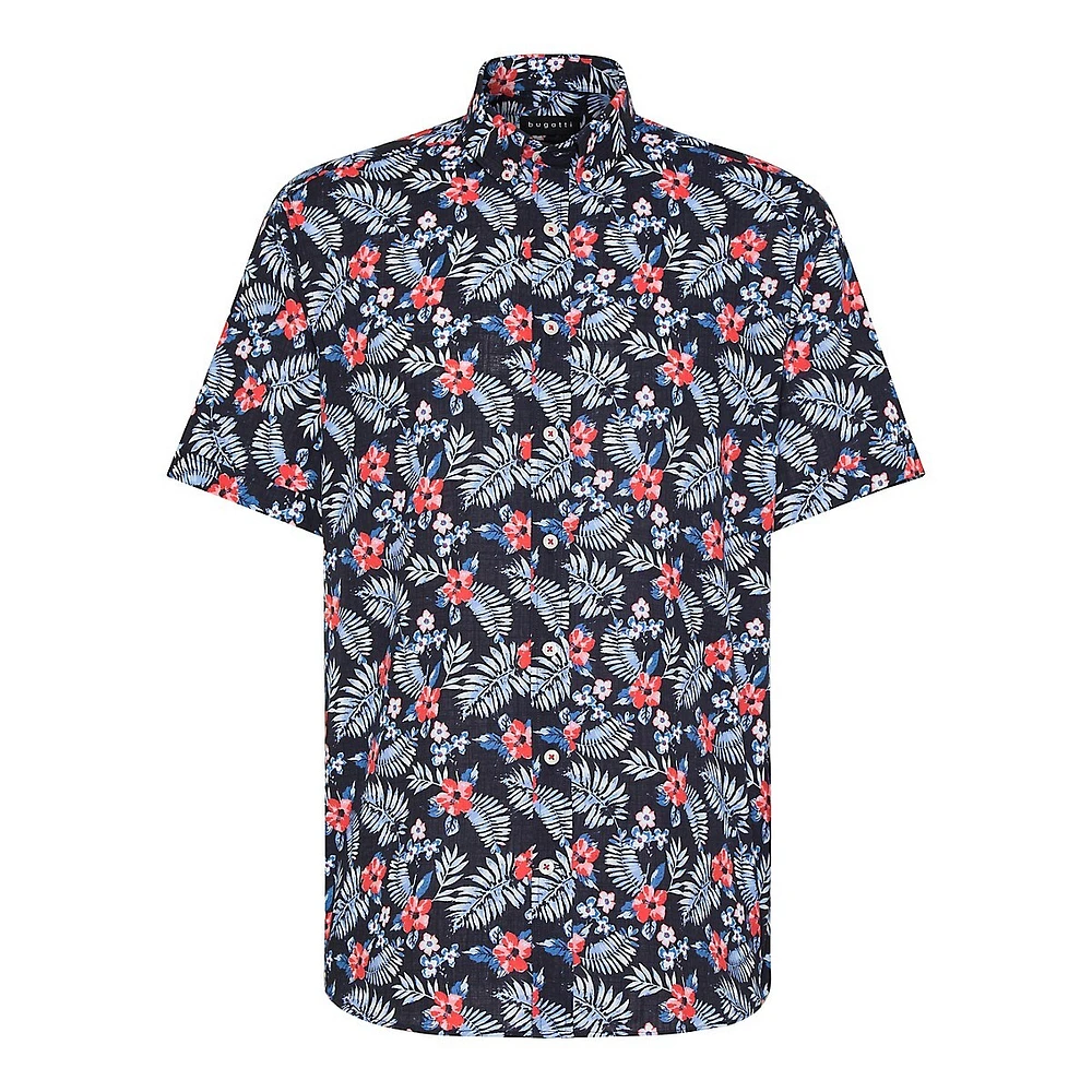 Botanical Soft Wash Slub Short-Sleeve Shirt