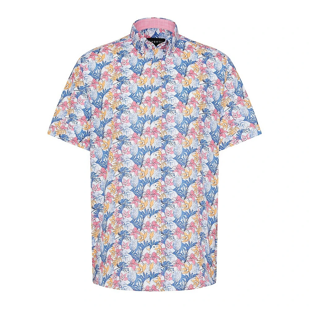 Botanical Soft Wash Slub Short-Sleeve Shirt