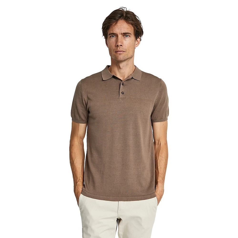 Ernst Cotton-Tencel Polo Shirt