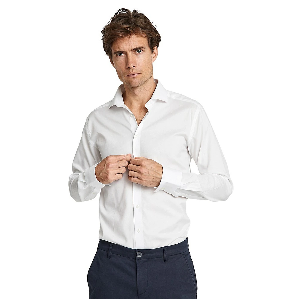 Vick Modern-Fit Dobby Dress Shirt