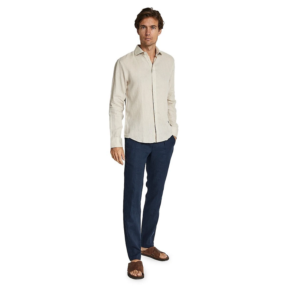 Brisbane Casual Modern-Fit Linen Shirt