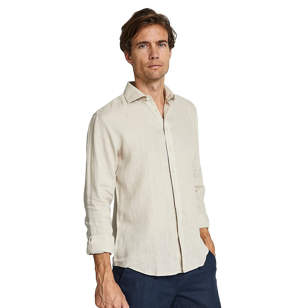 Brisbane Casual Modern-Fit Linen Shirt