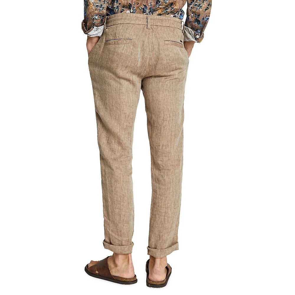Louis Linen Drawstring Chinos