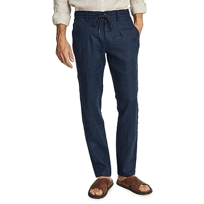 Louis Linen Drawstring Chinos