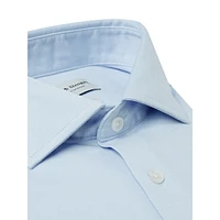 Rice Slim-Fit Knit Button-Down Shirt