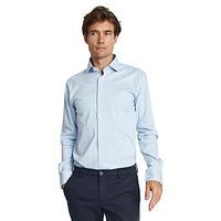 Rice Slim-Fit Knit Button-Down Shirt