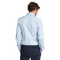 Rice Slim-Fit Knit Button-Down Shirt