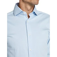 Chemise boutonnée en tricot coupe ajustée Rice