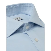 Rice Slim-Fit Knit Button-Down Shirt