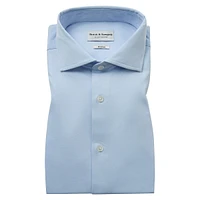 Rice Slim-Fit Knit Button-Down Shirt