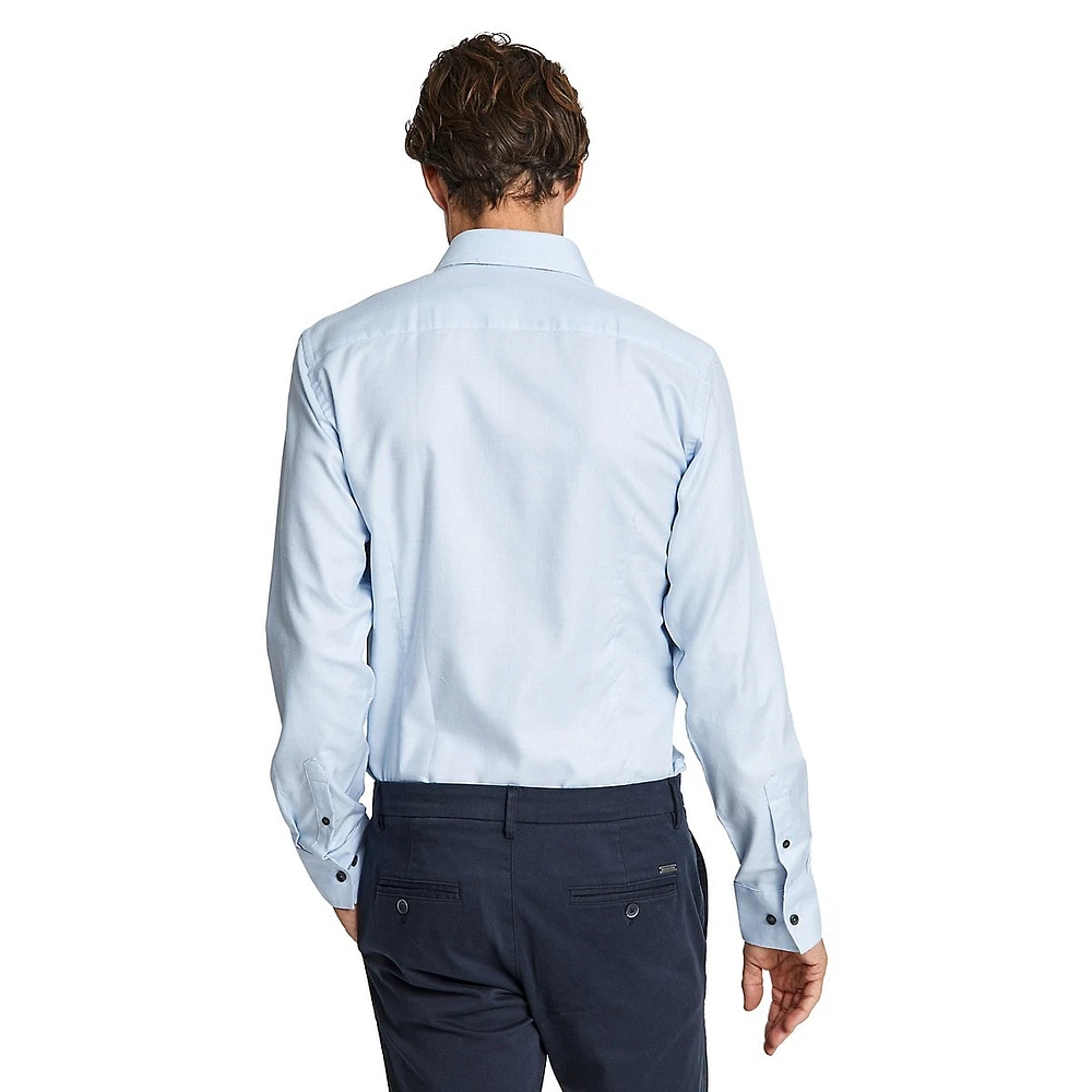 Aikman Classic-Fit Easy-Care Textured Dress Shirt