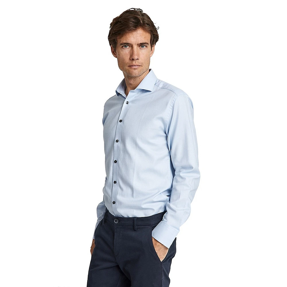 Aikman Classic-Fit Easy-Care Textured Dress Shirt